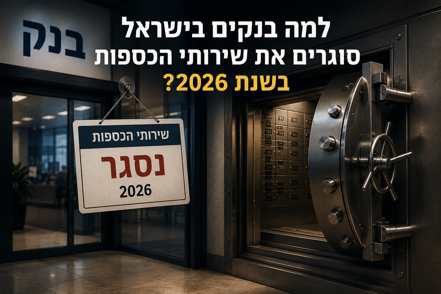 למה בנקים בישראל סוגרים את שירותי הכספות בשנת 2026?